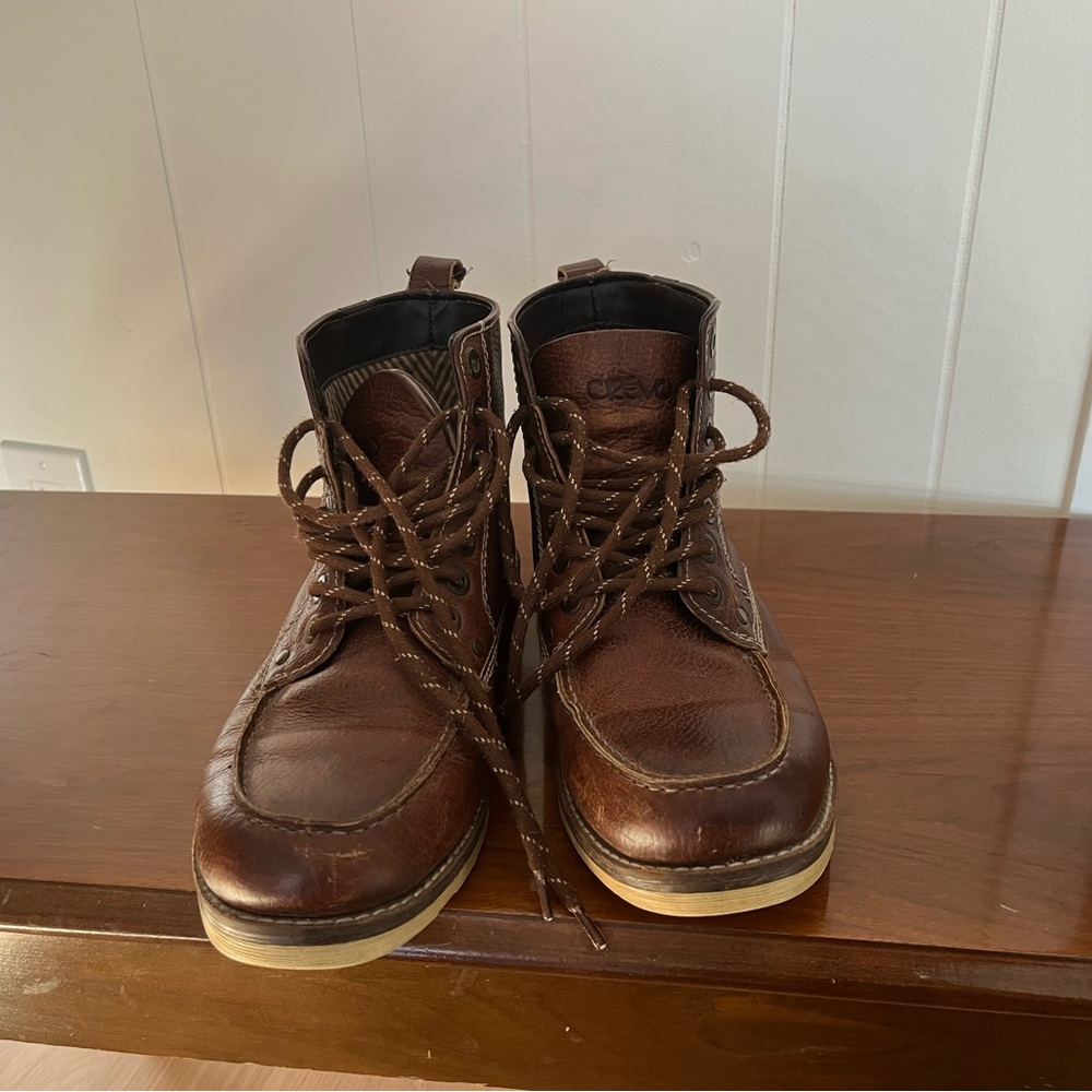 Crevo Men's Brown Leather Boots